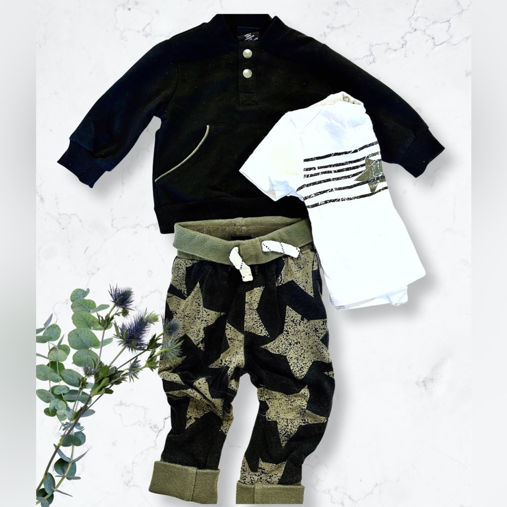 ⭐️2/$20 Super rad three piece outfit (Name it | size 3-5m)